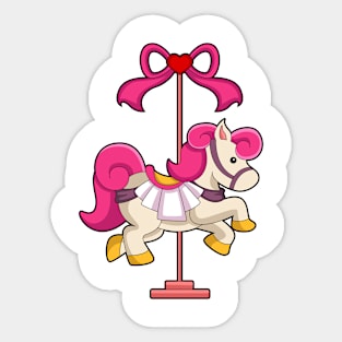 Horse as Carousel horse Sticker